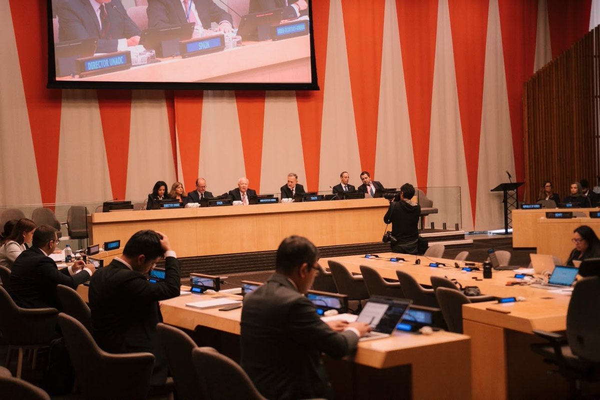 MWLOrg_en's tweet photo. On behalf of the Secretary-General, and outlining the MWL’s position on a number of issues, foremost among them the Palestinian cause:

Mr. Abdulwahab Al-Shehri, Assistant to the Secretary-General for Communication and International Cooperation, participated in the Annual High-Level Meeting of the Group of Friends of the United Nations Alliance of Civilizations (UNAOC), attended by the High Representative for UNAOC, a number of foreign ministers and diplomats from countries of the Group of Friends, as well as representatives of international and religious organizations.

In his remarks, Mr. Al-Shehri emphasized the importance of moving dialogue from principles to action and impactful partnerships, highlighting the efforts of the Muslim World League in education, interfaith dialogue, and promoting peace within societies.

Mr. Al-Shehri stressed the need to protect civilians in Gaza and ensure their rights, foremost among them their right to establish an independent, sovereign Palestinian state, in accordance with the two-state solution and relevant international resolutions, as the only path to achieving a just and lasting peace in the region.