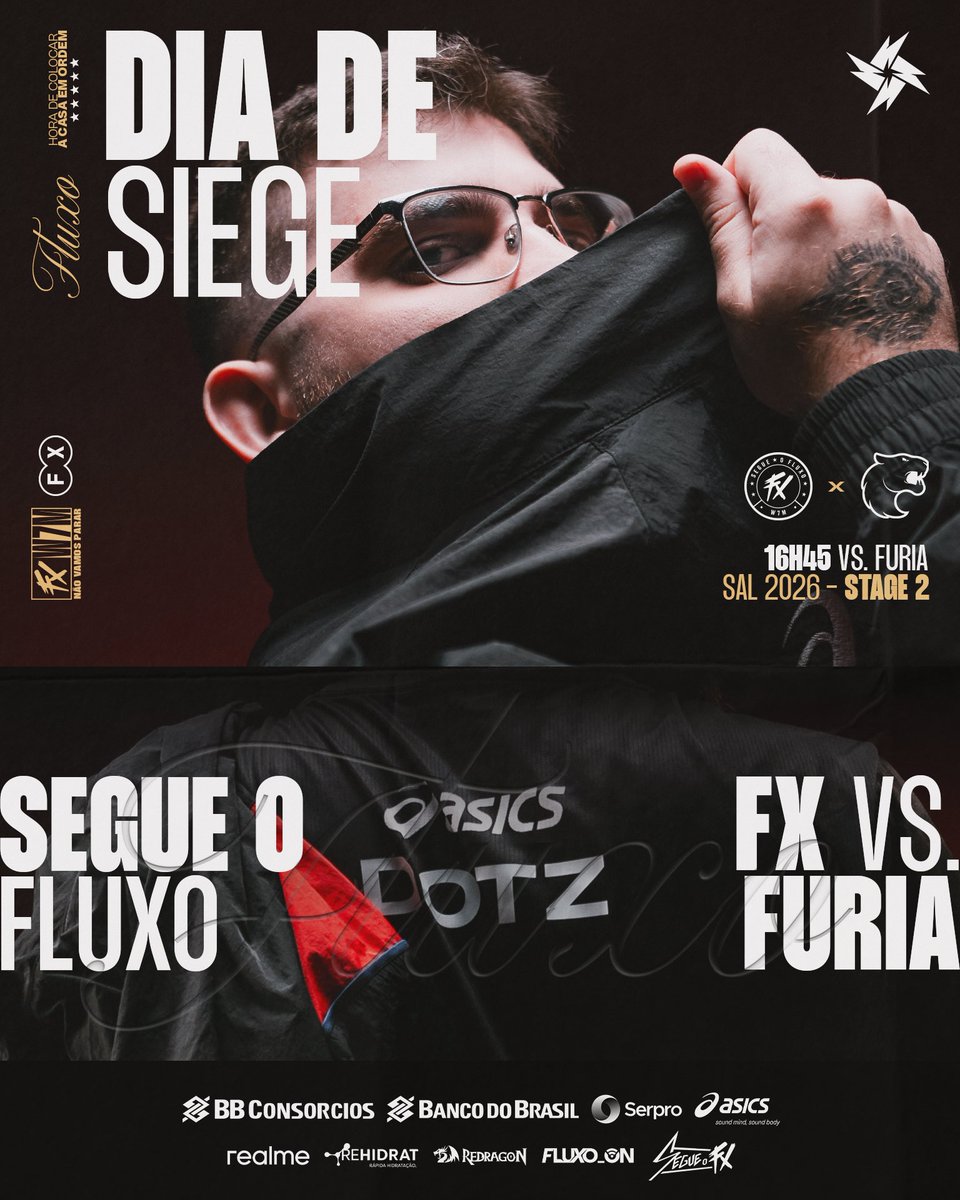 fluxow7m_r6's tweet photo. DOMINGOU COM MAIS UMA RODADA DA SAL 🔥

Às 16h45 entramos no server contra a @FURIA 

Contamos com a torcida de vocês! #SegueOFX https://t.co/EYxETCwH9u