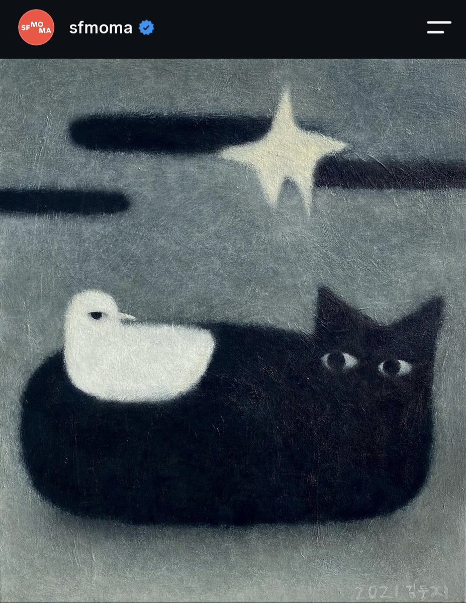 7btsfilmout's tweet photo. "RM x SFMOMA: Between You and Me"
β "Bird and Cat" (μμ κ³ μμ΄), 2021 by Doongji Kim. Collection of RM.
β‘ "House 2025 01," 2025 by Wonwoo Lee (μ΄μμ°).
RM X SFMOMA
#ExhibitionCuratedByRM
#RMArtExhibition
#RMxSFMOMA
#KIMNAMJOON #κΉλ¨μ€ #RM #Namjoon #BTSRM https://t.co/gay8THb96j