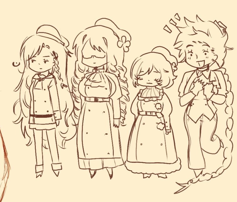 dearameru's tweet photo. not the whole gang or smth https://t.co/fJncHcP6hP