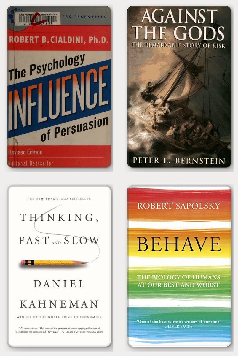 BooksInvesting's tweet photo. 16 Psychology &amp; Mental Models books great investors recommend: https://t.co/UAy9gbF6OW
