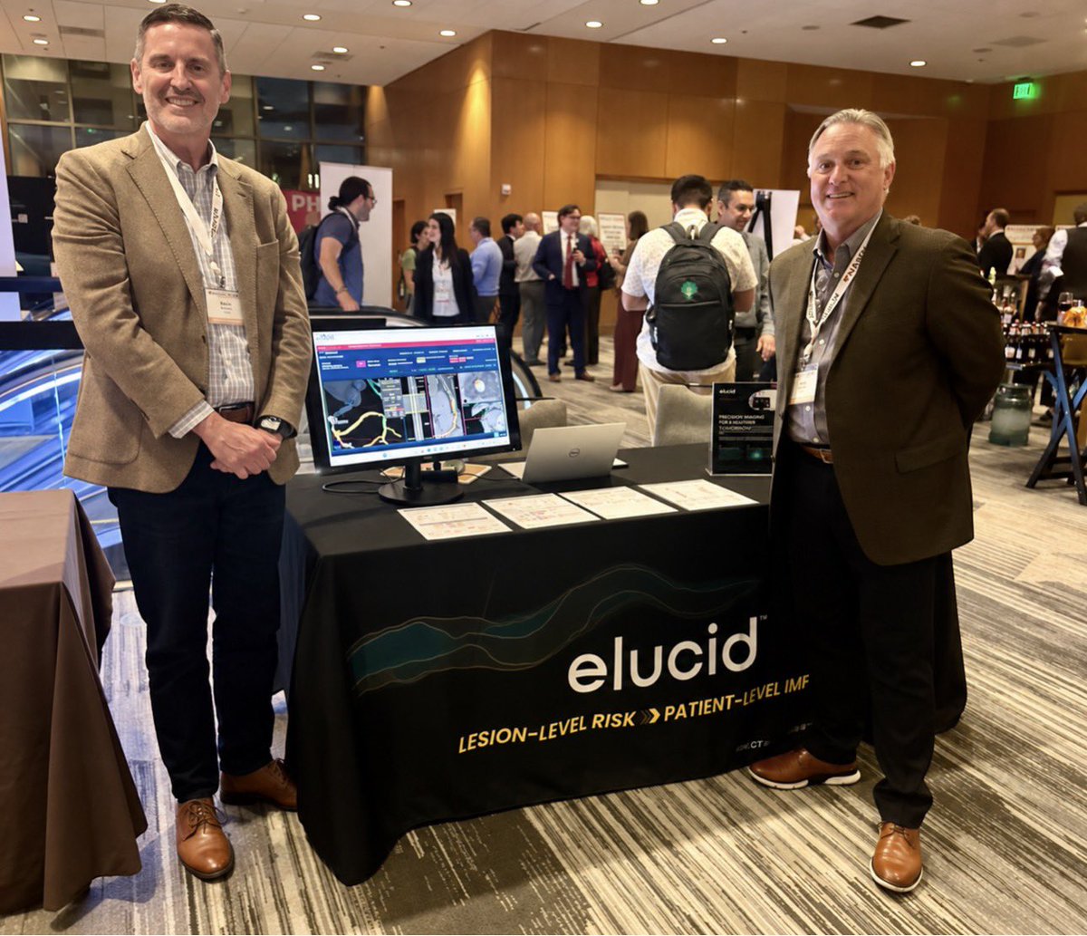 ElucidBio's tweet photo. Come see us at #NASCI2026 today for a hands-on look at Elucid’s CT analysis software offering plaque analysis and BioIntegrated FFR-CT*!
#CCTA #cardiovascularimaging #atherosclerosis #cardiology
*FFR-CT is under FDA review. https://t.co/oeo1u73VKZ