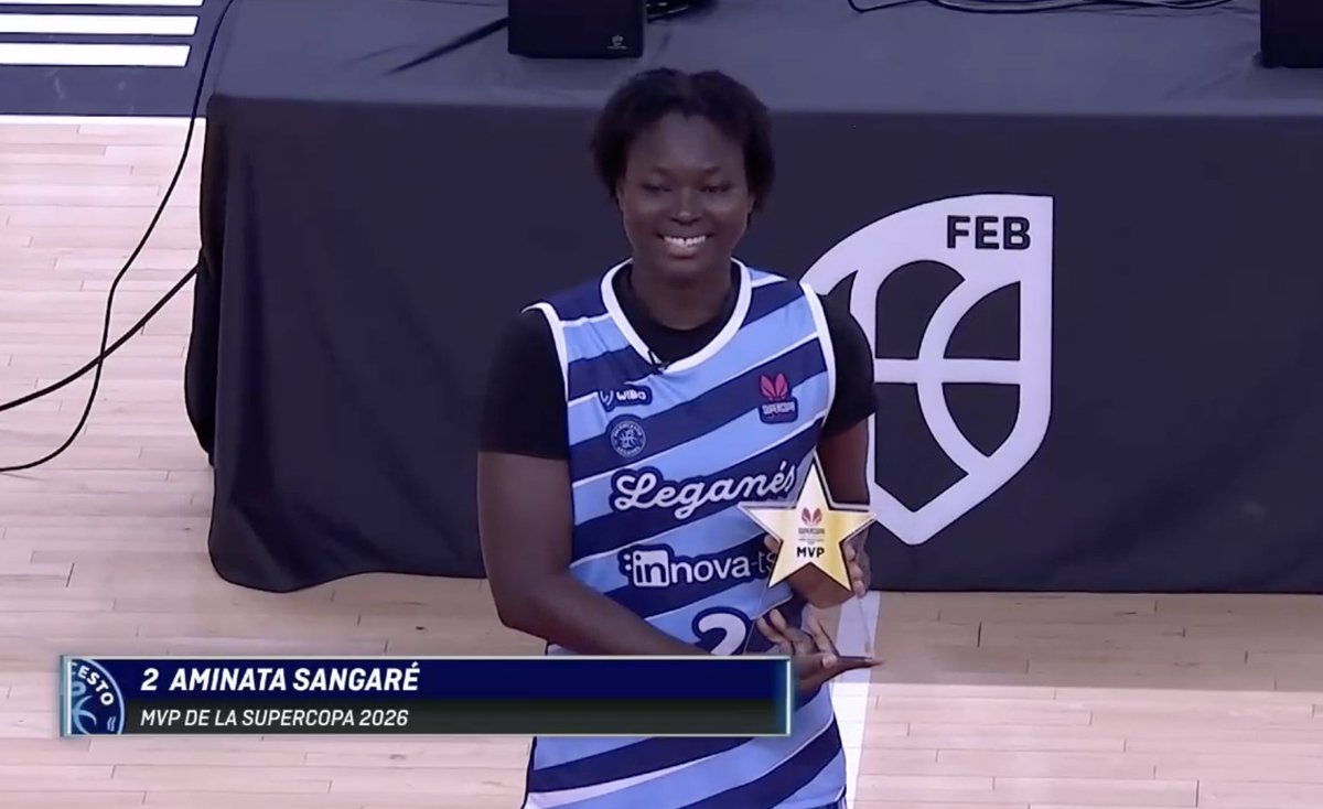 GIGANTESbasket's tweet photo. 🏆💫 Aminata Sangaré, MVP de la #SupercopaLFEndesa https://t.co/OY2eFxosZp