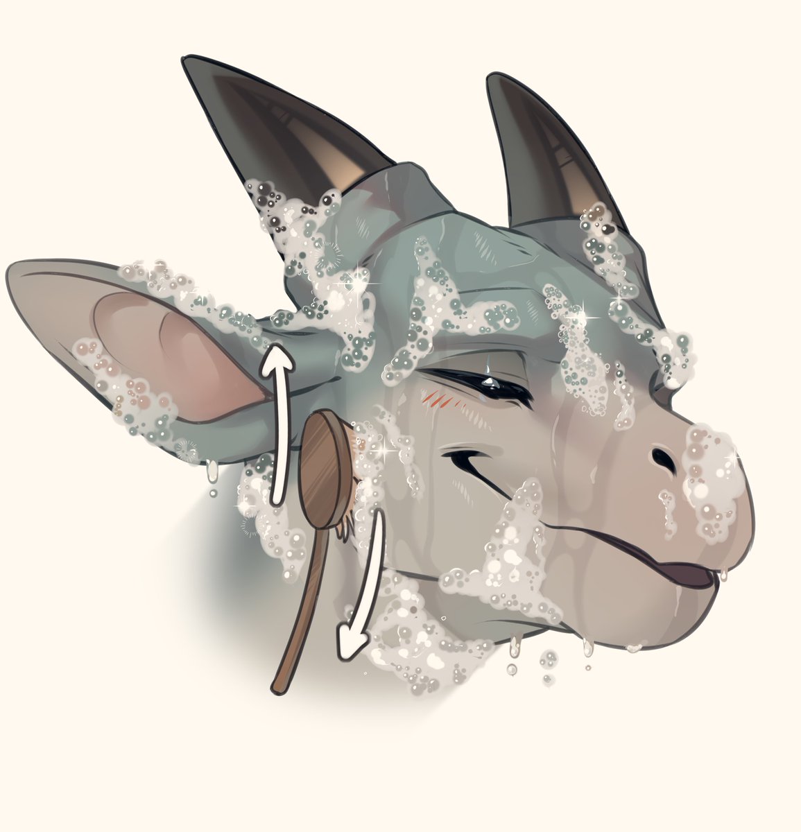 khomche's tweet photo. There's a good reason now to learn how to draw foam /ᐠ˵- ⩊ -˵マ

#dragnwash https://t.co/HggvUK13QP