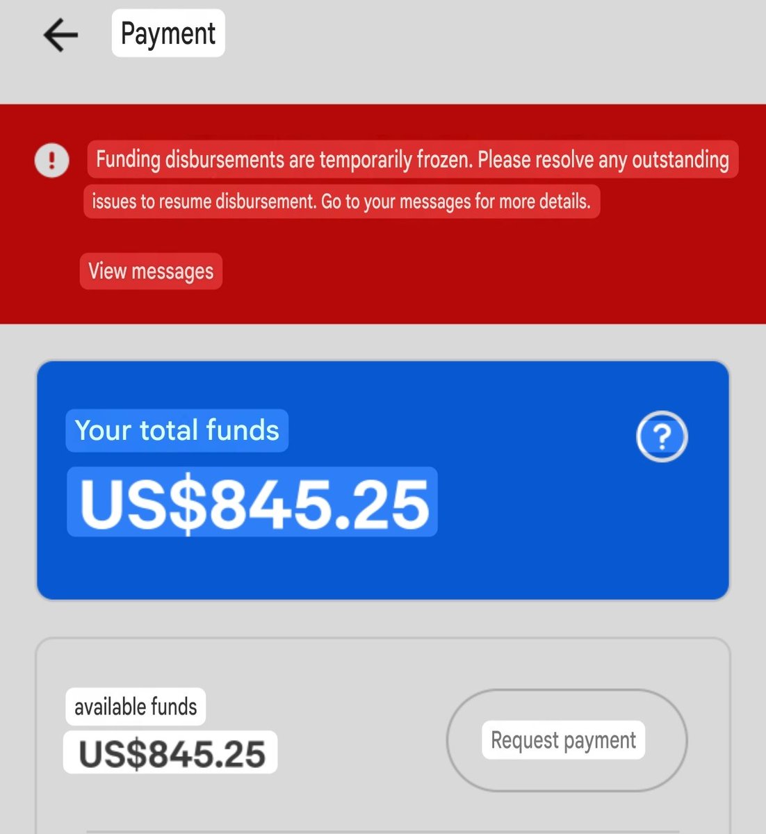 LoverFairlady's tweet photo. Your customer service said my found will be release today, but i still haven't be able to use it. Now it shows issue but when i fuxking click this message it's working at all. Talked to your fucking indian shit customer service and it just hanged my phone！Great!fuxking Ebay! https://t.co/0QBVCvYXNJ
