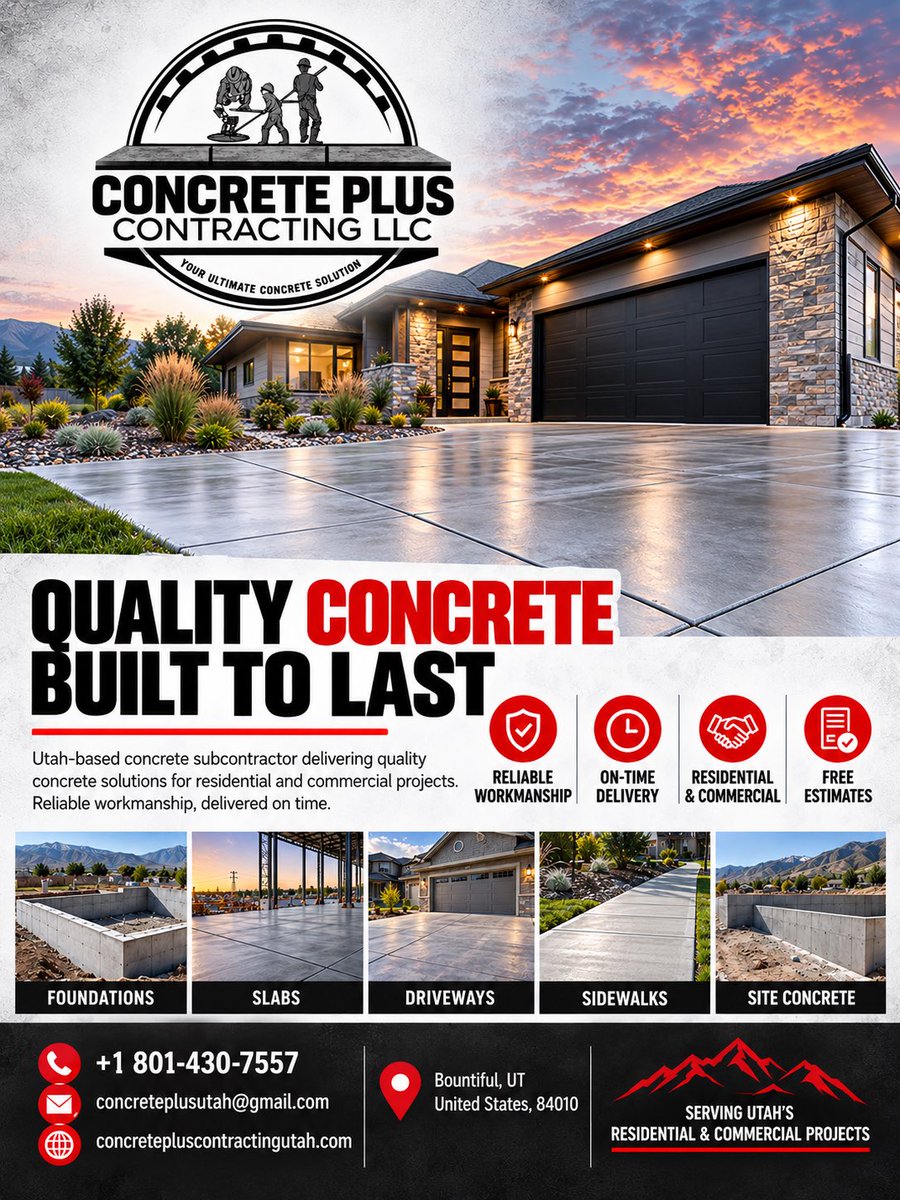 ConcretePlusLLC's tweet photo. Concrete Plus Contracting LLC,we too all types of concrete quality work reasonable price sooo click this link to your FREE ESTIMATE https://t.co/nG7fuGW5qa https://t.co/arViaP5oCJ