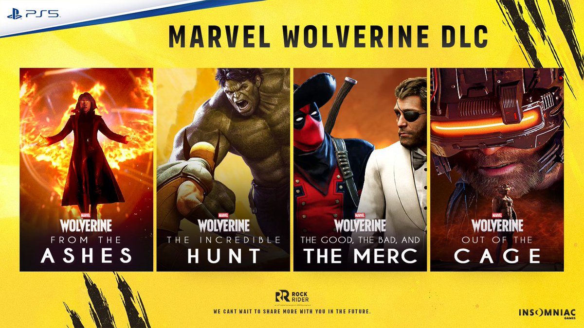 ursRockrider's tweet photo. Some DLC ideas for Marvel's Wolverine @insomniacgames https://t.co/ETqVOPPvQa