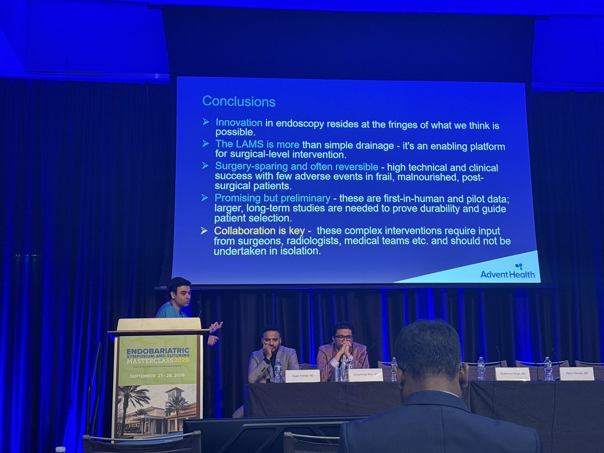 Bilal409409's tweet photo. Great presentation by Dr. @KKadkhodayan on managing complications of Roux-en-Y gastric bypass, highlighting innovative endoscopic techniques and emerging solutions! 👏 https://t.co/Yym0FEqPHu
