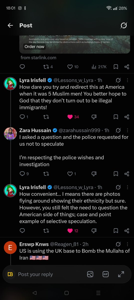 DavidBauer98166's tweet photo. @zarahussain999 @Lessons_w_Lyra Every one of her posts is ratio'ed now, I'm suprised she continues. https://t.co/6f8T6IVqnv