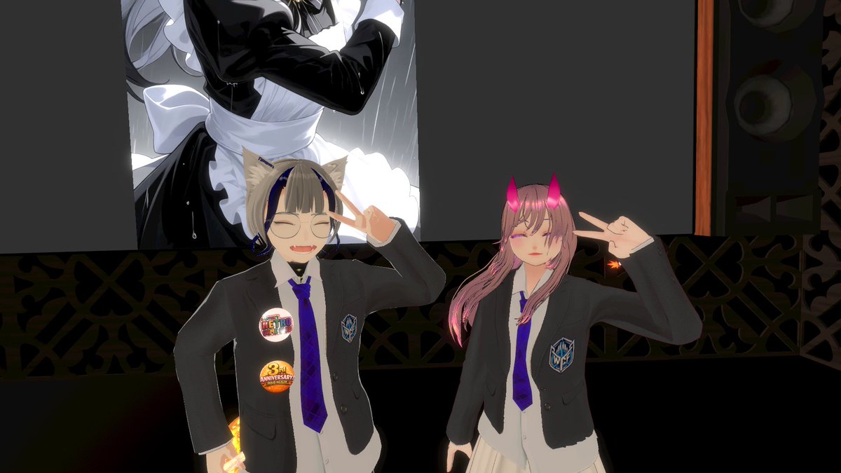shichibei_vr's tweet photo. 無影さんの誕生日会、楽しかったです❣️
３年以上頑張ってメイドリアル夢inClusterというワールドで営業してるって凄いですよね👏
初期メンとして、無影さんとこのコミュニティが多くの人に愛されているのを見られて、私も嬉しいです✨
また来年もお祝いしたいですね🎂🎉
#メイドリアル夢inCluster https://t.co/OrxVYOUKDE