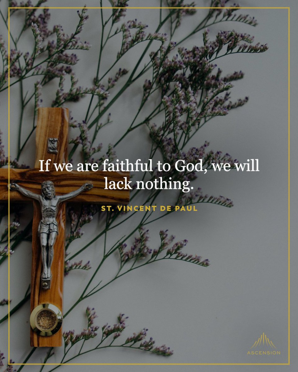 AscensionPress's tweet photo. Happy feast of St. Vincent de Paul! https://t.co/HCl2A62Ej8