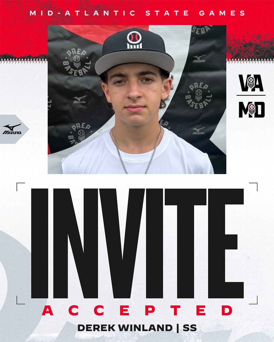 PrepBaseballVA's tweet photo. ⭐ Mid-Atlantic State Games Invite Accepted ⭐
These players are locked in for #MASG26
The blockbuster event of the fall in the Mid-Atlantic is sold out. https://t.co/VWez5QoPxc
