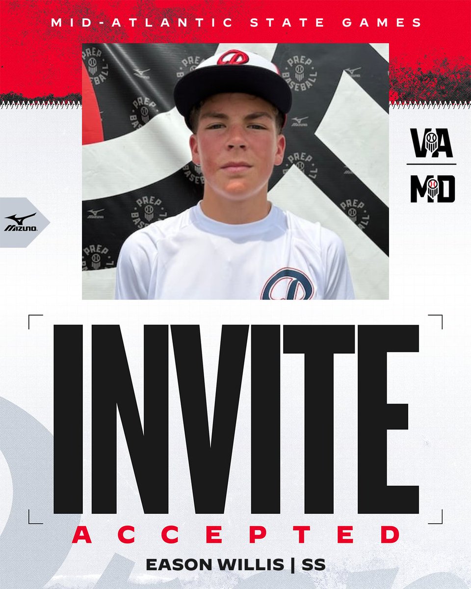 PrepBaseballVA's tweet photo. ⭐ Mid-Atlantic State Games Invite Accepted ⭐
These players are locked in for #MASG26
The blockbuster event of the fall in the Mid-Atlantic is sold out. https://t.co/VWez5QoPxc