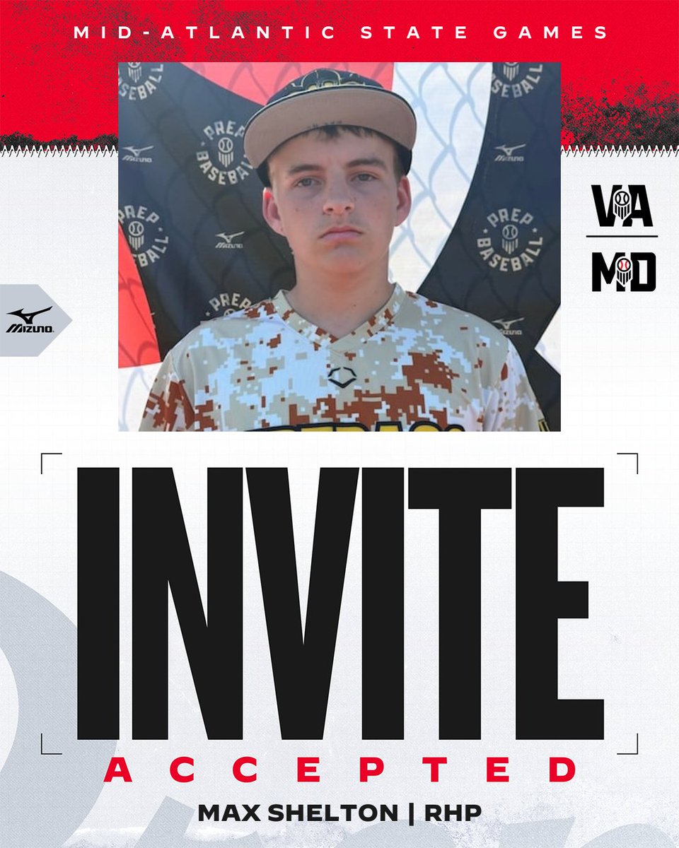 PrepBaseballVA's tweet photo. ⭐ Mid-Atlantic State Games Invite Accepted ⭐
These players are locked in for #MASG26
The blockbuster event of the fall in the Mid-Atlantic is sold out. https://t.co/VWez5QoPxc