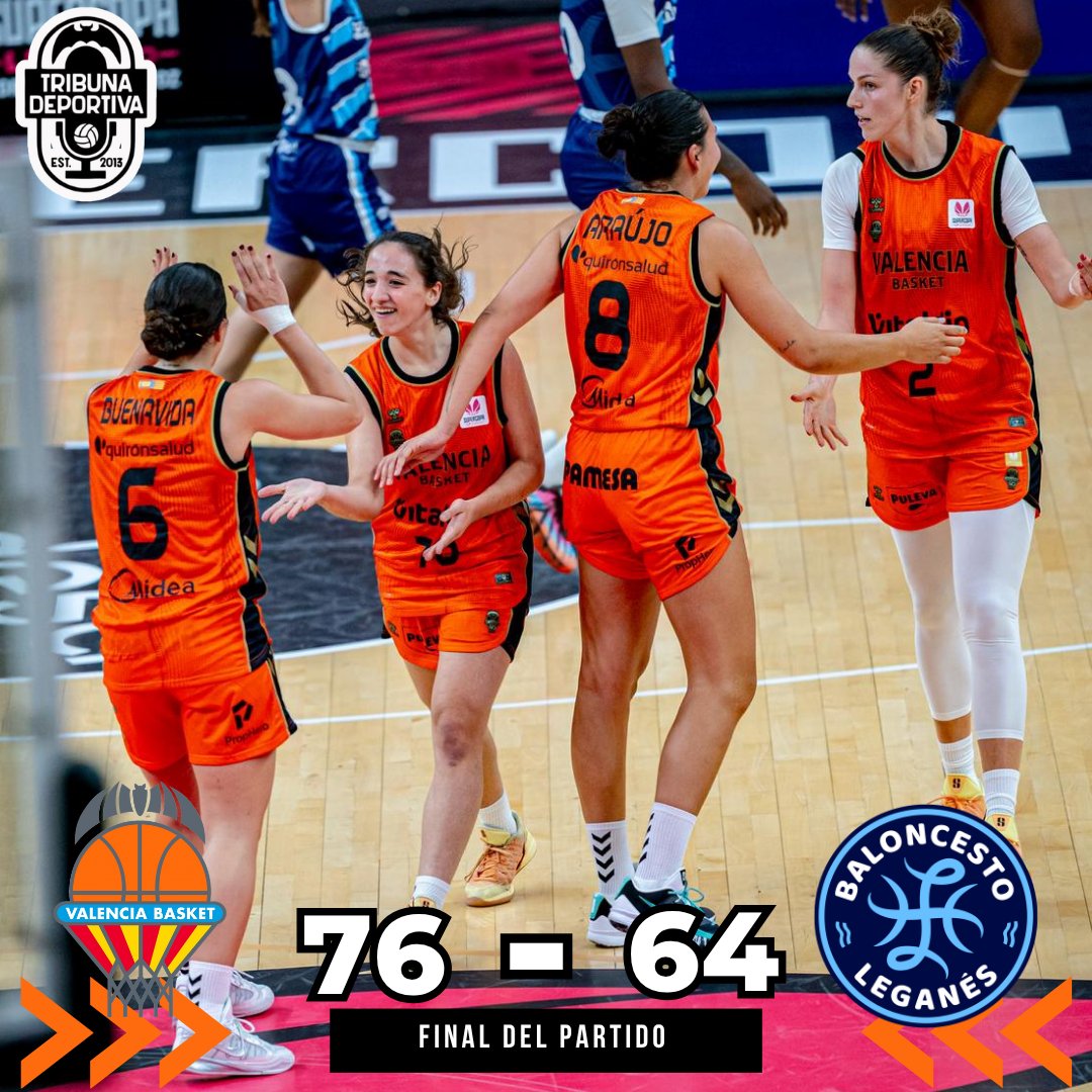 TribunaVCF's tweet photo. 🏆 ¡SUPERCAMPEONAS DE ESPAÑA! 🏆

🏀 El @valenciabasket supera al Leganés gracias a un tercer cuarto en el que controló el ritmo y la anotación y se lleva su duodécimo título

El proyecto de Javi Torralba empieza como terminó el de Rubén Burgos: ganando un título más

🔝 Elena Buenavida y Alexis Peterson con 12 y 11 puntos respectivamente fueron las máximas anotadoras