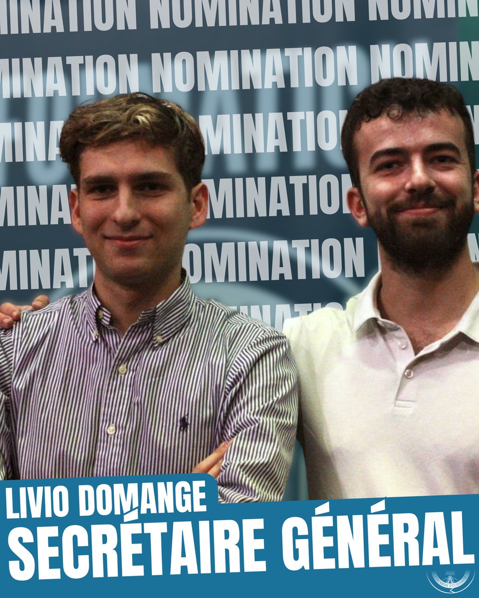 CocardeEtud's tweet photo. Nous avons un nouveau secrétaire général 🔥

Livio Domange @Livio_lbs, militant et cadre de longue date, est nommé à ce poste. En une année si cruciale, son rôle sera déterminant pour appuyer le développement de notre mouvement. https://t.co/4it3iHzJ98