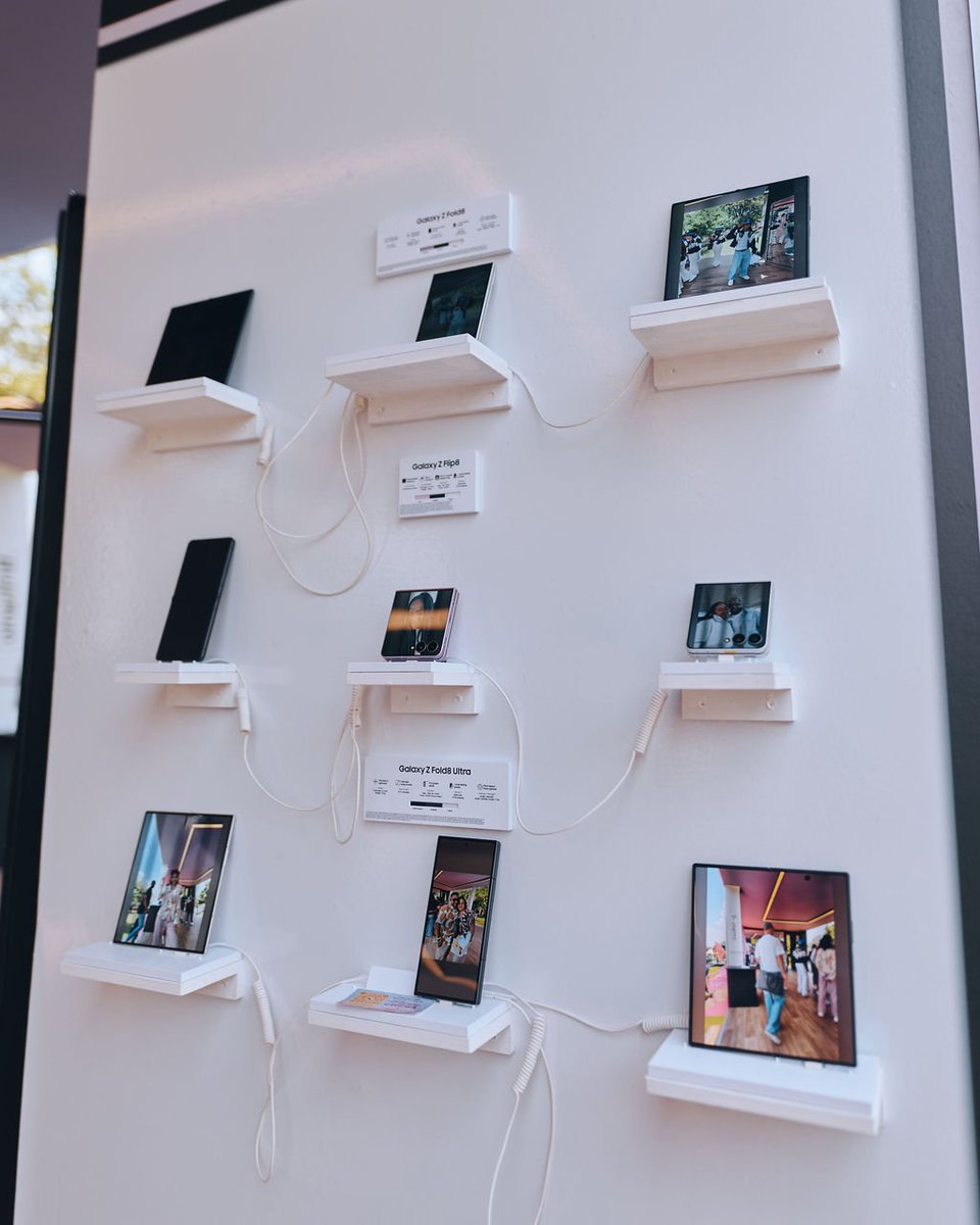 MuloiwaThendo's tweet photo. Tech that doubles as art installation. ๐ Experiencing the seamless curve and featherlight feel of the #GalaxyZFold8 inside a pastel carnival dream was not on my 2026 bingo card, but Iโm obsessed.
Big vibes at #LMC with @SamsungMobileSA! ๐ช๐ซ
#SamsungMobileSA https://t.co/fIGFq4jvMB