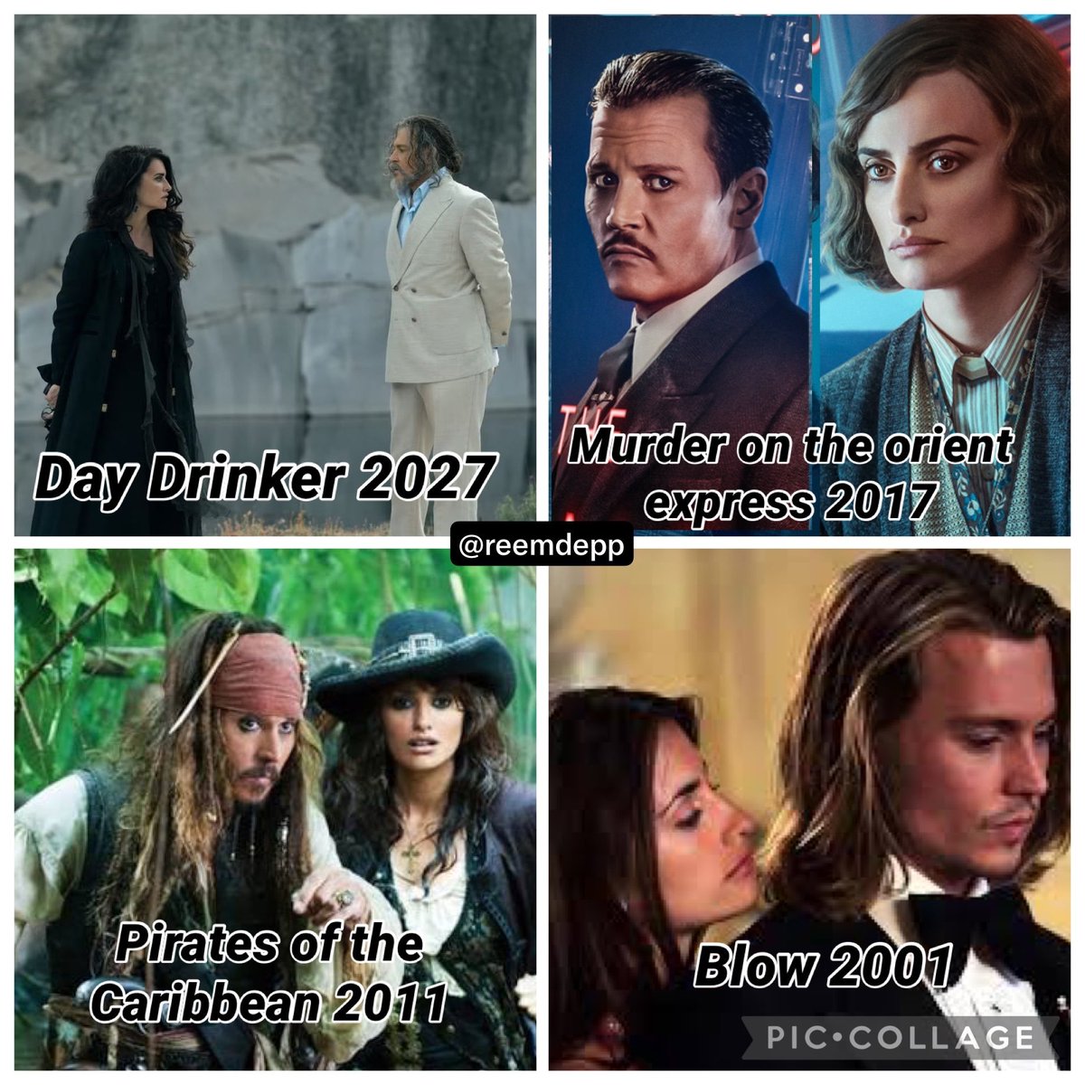 realjohnny0070's tweet photo. Johnny Depp and Penelope Cruz https://t.co/yNIhA5bXCE