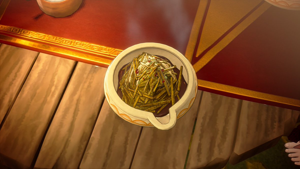 JadeBari_'s tweet photo. inviting seteth to meals and having to see his toes in the corner of my screen every time https://t.co/OcYqwTbs5m