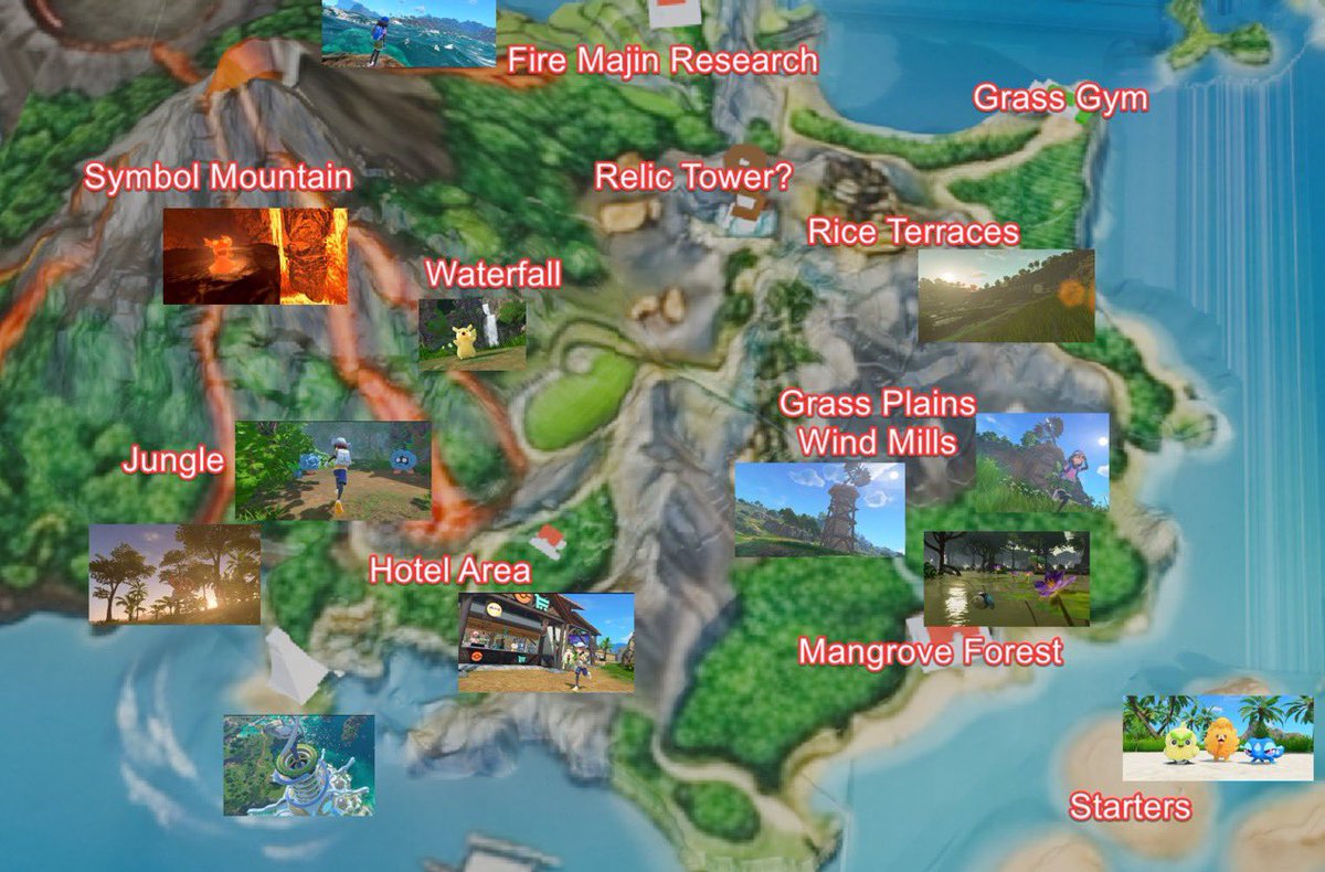 CentroLeaks's tweet photo. The entirety of the Pokémon Winds / Waves reveal trailer takes place on just the first island. It will be a huge region! https://t.co/M1yeqWJDFP