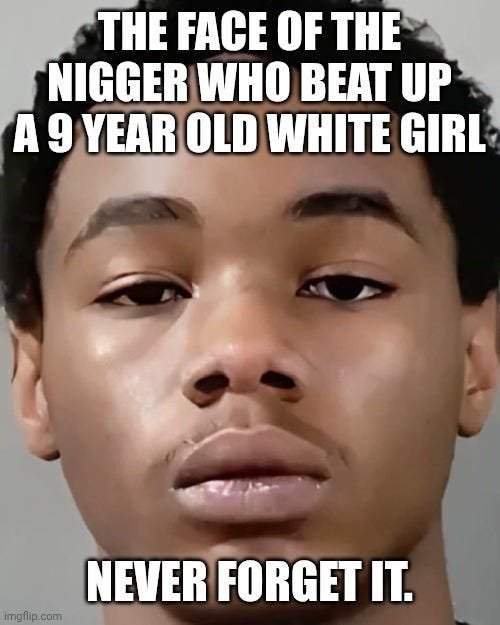 SOCALULTRAMAGA's tweet photo. Don't be anywhere near NIGGERS https://t.co/FJys7gT9gE