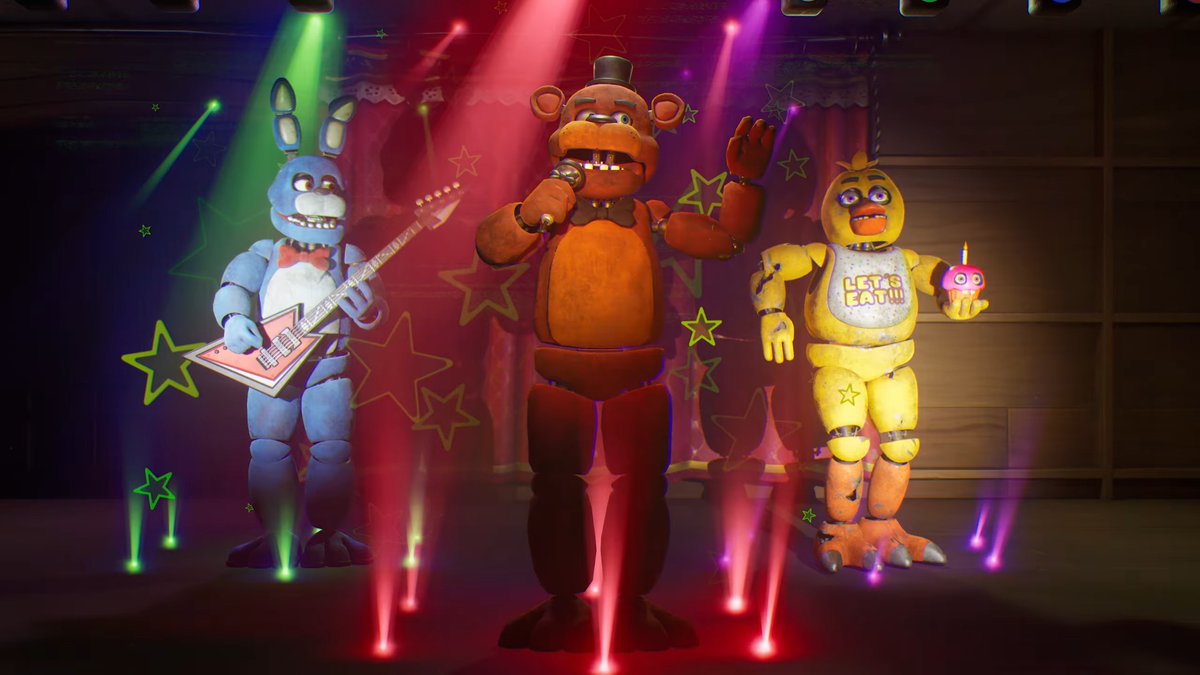 FortniteNwsHub's tweet photo. Five Nights at Freddy's × Fortnite collab skins:

- Freddy
- Chica
- Bonnie
- Foxy https://t.co/MudenMgD2x