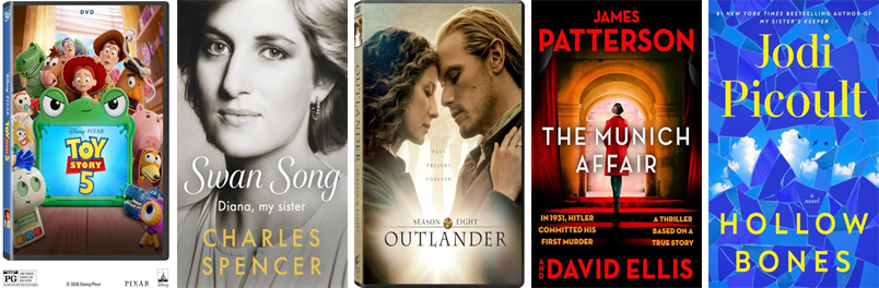 NesmithLibrary's tweet photo. This week the Nesmith Library has 95 new books and three new movies.  New items include Toy Story 5 and Swan Song. https://t.co/tSMRNIRYME https://t.co/Q8OXTBqBBS