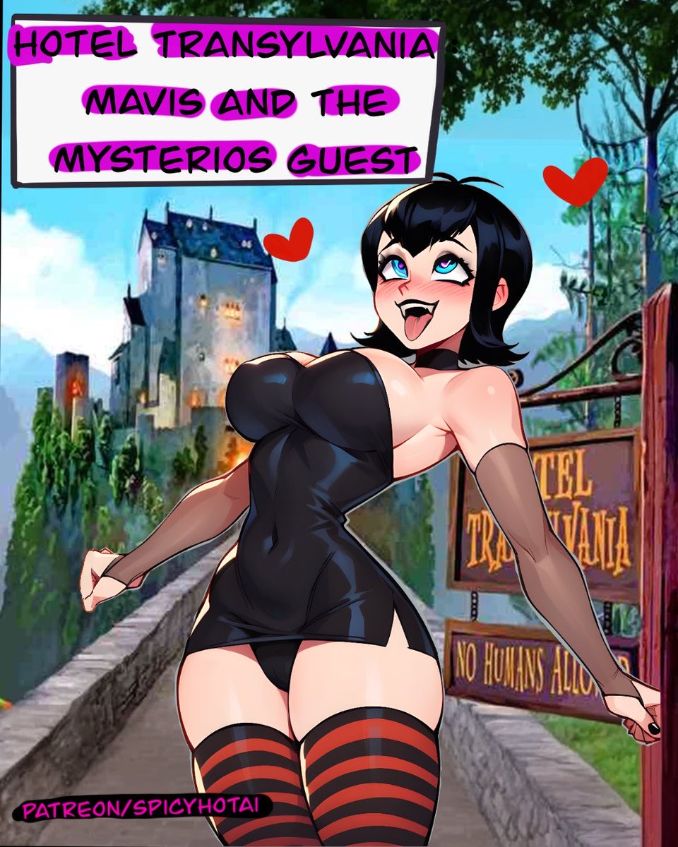 SpicyHotAi's tweet photo. Mavis welcomes a new guest 🦇🖤💕 and she wants to know if all humans are built the same🧛‍♀️
#comic #mavis #spicy #spicyhotmagic #hoteltransylvania https://t.co/umgTvxj2U3