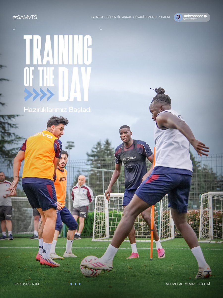 Trabzonspor's tweet photo. Samsunspor maçı hazırlıklarımız başladı

🔗 https://t.co/zGiImVnTqr https://t.co/zpkhZhwOzD