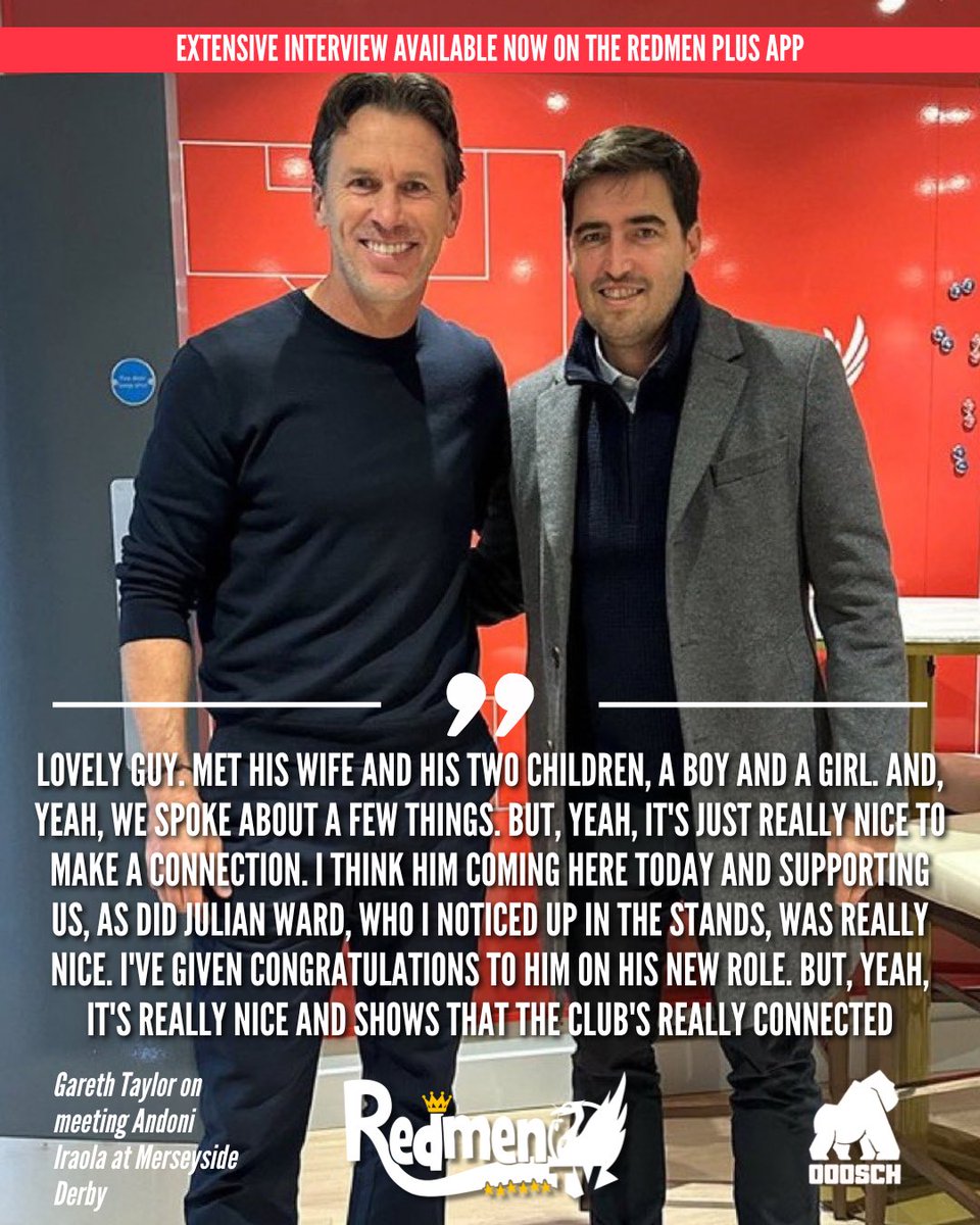 TheRedmenTV's tweet photo. 🤝 @LiverpoolFCW Head Coach Gareth Taylor spoke about his meeting with Andoni Iraola after the Reds beat Everton in the Merseyside Derby at Anfield 

Julian Ward was also in attendance 👊

Love that ❤️ 

📸 @LFC 🗣️ @Nazira_Yusuf22 https://t.co/cUqBJCZ19H