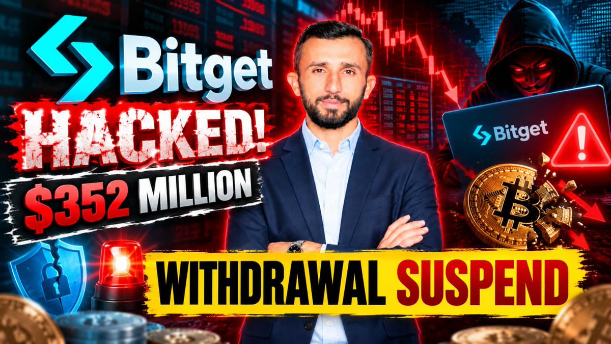 dksmacademy786's tweet photo. BITGET HACKED? $387.5M Crypto Hack Reported!
Withdrawals suspended amid a major security incident. What happened, how much was affected &amp; what users should know? Full breakdown 👇
https://t.co/Ghr85AA2sz
Whatsapp 
https://t.co/IadDv7WoOw 

#Bitget #Crypto #Bitcoin #CryptoNews https://t.co/jPVftJgAEl