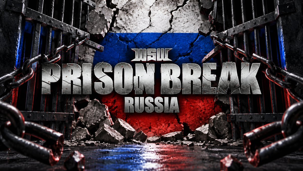 WSWFederation's tweet photo. Welcome, ladies and gentlemen, to WSW PRISON BREAK!

We are coming to you LIVE from the legendary Luzhniki Stadium in Moscow, Russia!

The locks are failing, the walls are trembling, and the inmates are ready to unleash mayhem.

So without any further ado, let the madness begin! https://t.co/M07639WT8u
