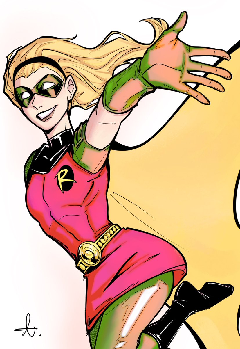 NH_longoreo's tweet photo. robin Stephanie😇😇
#dc #robin #stephaniebrown #fanart https://t.co/rj7kSlyld8