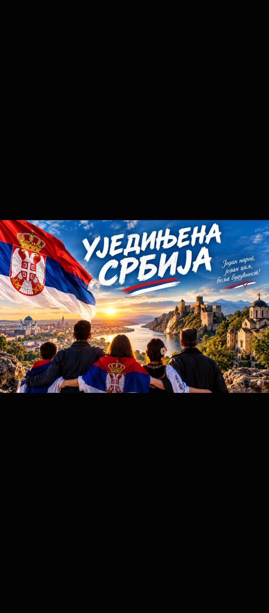 Sandritaaak's tweet photo. Kada smo zajedno, razlike nas ne dele — one nas čine snažnijima. Ujedinjeni možemo da gradimo Srbiju u kojoj ima više sloge, poštovanja, nade i bolje budućnosti za sve. 🇷🇸🇷🇸🇷🇸 https://t.co/3zi3VnnVA2