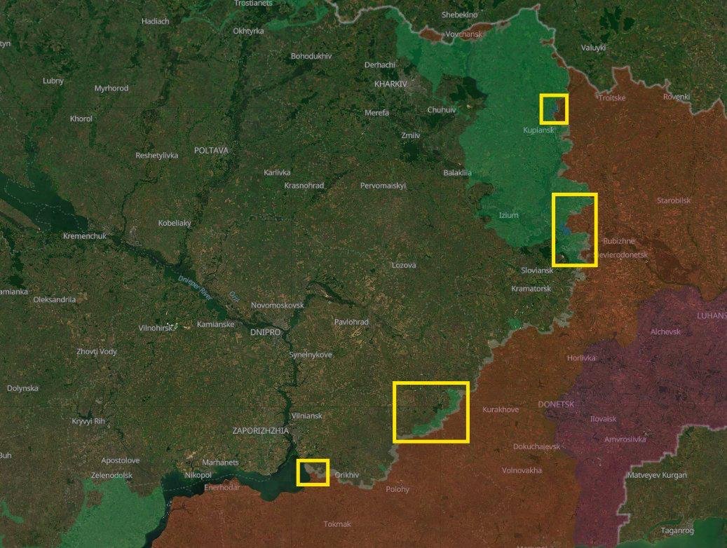 jacopo_iacoboni's tweet photo. Esiste un diffuso consenso sul fatto che l'avanzata ucraina 2026 (90 kmq tra Slovyansk e Borova, oblast di Kharkiv) sia stata più efficace della controffensiva 2023

Lo sostengono, in vari gradi, diversi analisti osint, come Molin, CIT, lo stesso ISW, e anche russi (Rybar) https://t.co/dWBDiMMled