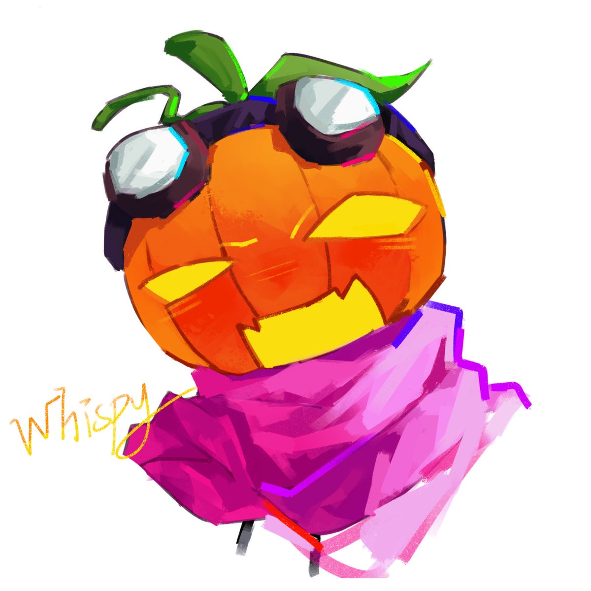TianxuanAmin's tweet photo. I tried higher‑saturation coloring for drawing Whispy✨🎃 and this outfit looks really cool✨✨✨
我尝试了更高饱和的上色来绘制Whispy✨🎃以及这套衣服很帅✨✨✨
#Whispy 
#JustWhispy https://t.co/7hliFhA0av