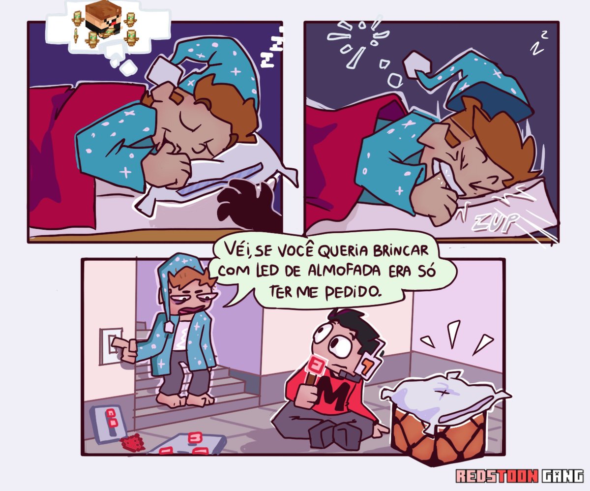 RedstoonG's tweet photo. Não se pode nem dormir em paz hoje em dia https://t.co/loze2LztDf