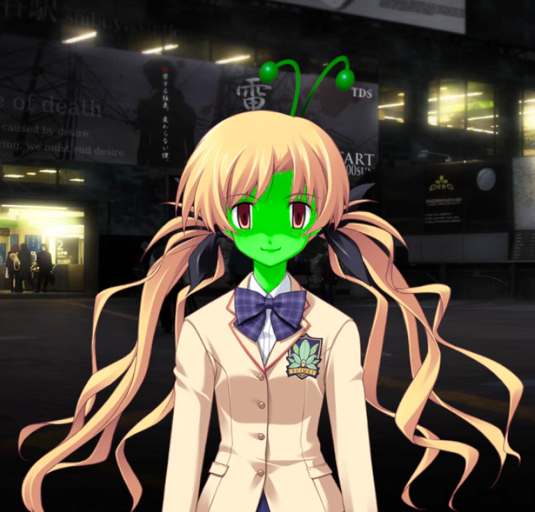 ChiralCreature's tweet photo. Martian exchange student, Glorpzupii https://t.co/qBR0uDmcNz