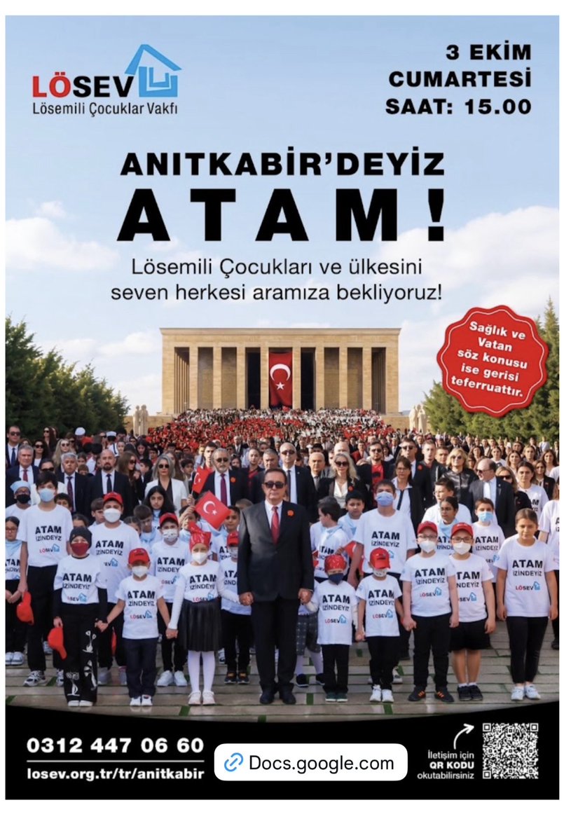schoneertag's tweet photo. LÖSEV ailesi Anıtkabir’de !
#3EkimdeLÖSEVleAnıtkabirde https://t.co/DPhDIpqviO