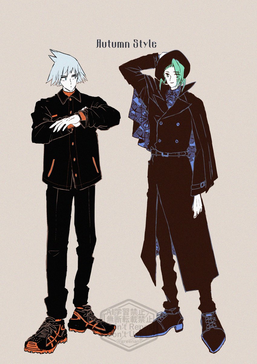 greenanz's tweet photo. 秋のダイゴとミクリ https://t.co/wg8i38DwtG