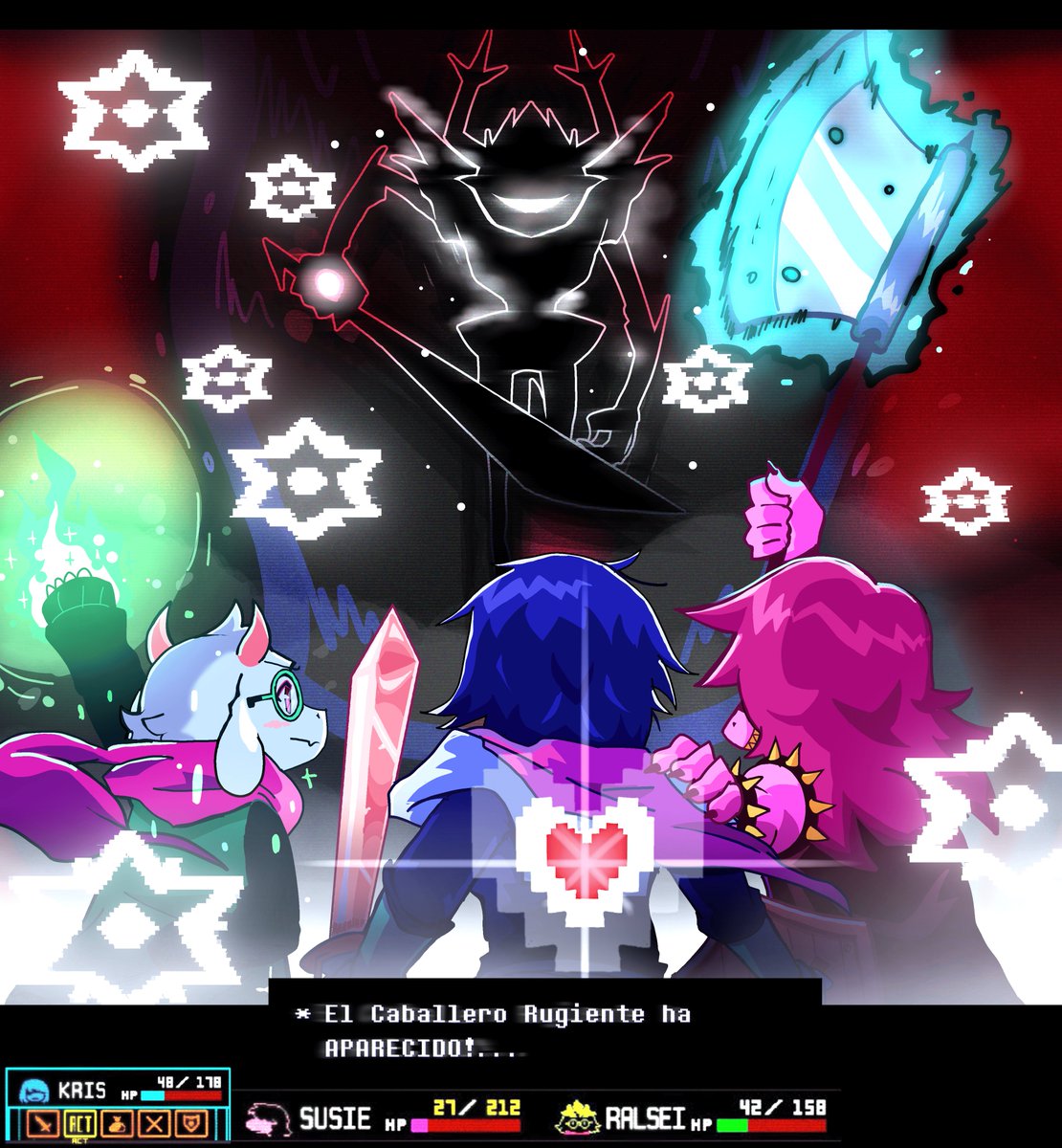Stdlibknight4k's tweet photo. an old Deltarune drawing that I forgot to upload  #deltarune #art #knight https://t.co/7S8PLlFUL4