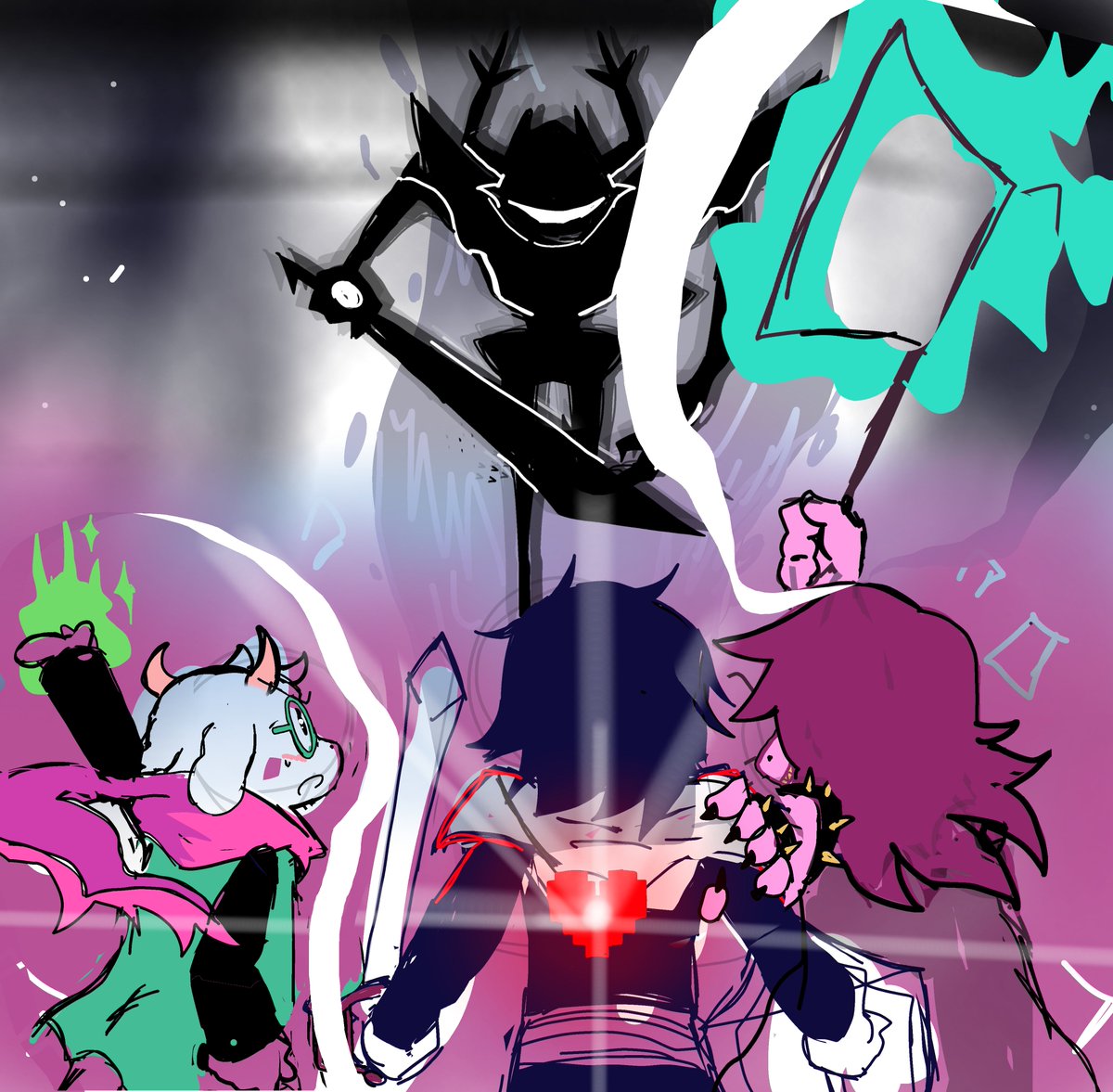Stdlibknight4k's tweet photo. an old Deltarune drawing that I forgot to upload  #deltarune #art #knight https://t.co/7S8PLlFUL4
