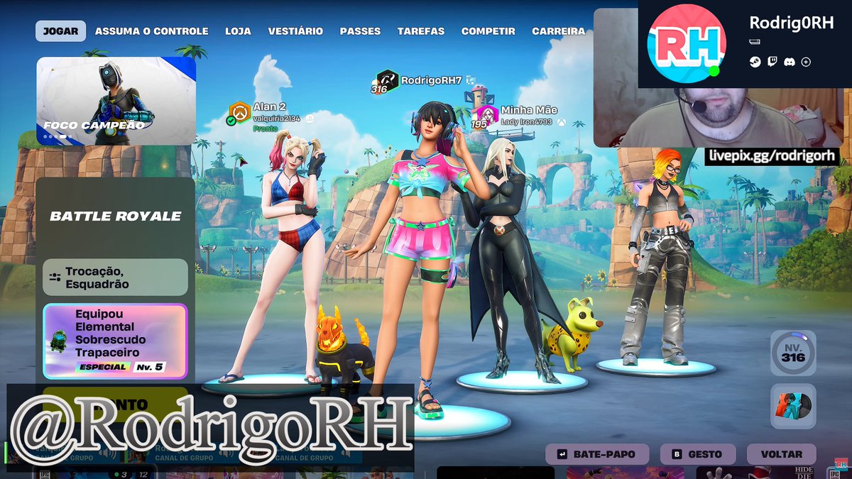 RodrlgoRH's tweet photo. Fortnite Com Minha Mãe XxDougCODxX Valquiria2134 No Sábado Parte 2 = ( https://t.co/2AU5BfyszM ) https://t.co/Q10Rrls8dJ