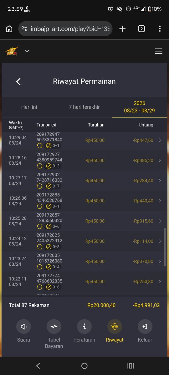 Nousentonfia's tweet photo. @PGSOFTOfficial And another in august. Always win small and lost big at @PGSOFTOfficial . And I think it's better to play games somewhere else than here. 

And I think I've had enough of playing here. I almost lost around 31,600 USD in PGSOFT. https://t.co/cez22T9HAr