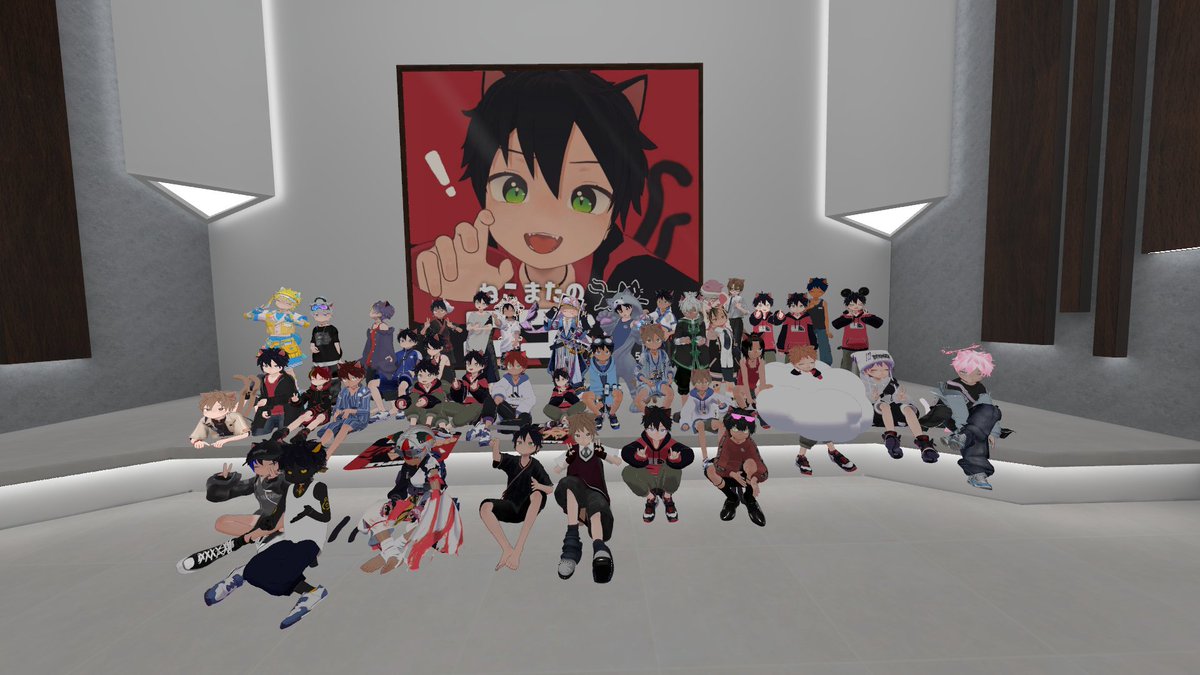Sushi_VRC's tweet photo. 今日はめっちゃ楽しい~ かわいい~ 

#ねこまたのニコくん集会 https://t.co/Mm6ZXyim6l