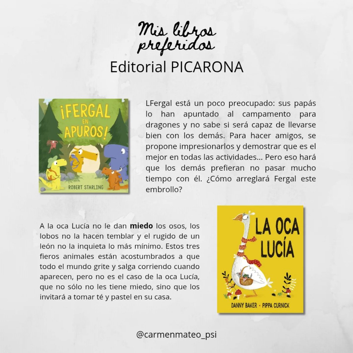 BarbaraFara3's tweet photo. TOP TEN FROM PICARONA PUBLISHING

On Instagram—and in life and publishing in general—everything moves too fast. I post almost daily, so wonderful books can become invisible after being reviewed months or even years ago. Since summer brings fewer https://t.co/bktRHP3ZTn