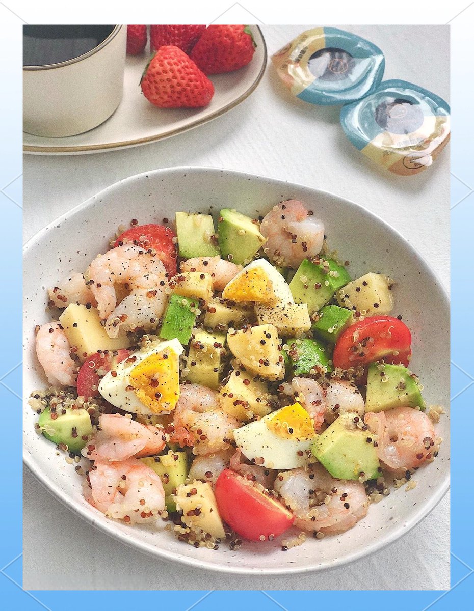 Thomasonbiew9's tweet photo. [Comida rápida y baja en calorías: ensalada de quinoa, aguacate y brócoli, lista en 15 minutos. Satisfactoria y para cuidar la línea!] https://t.co/OXjUhiUPWT