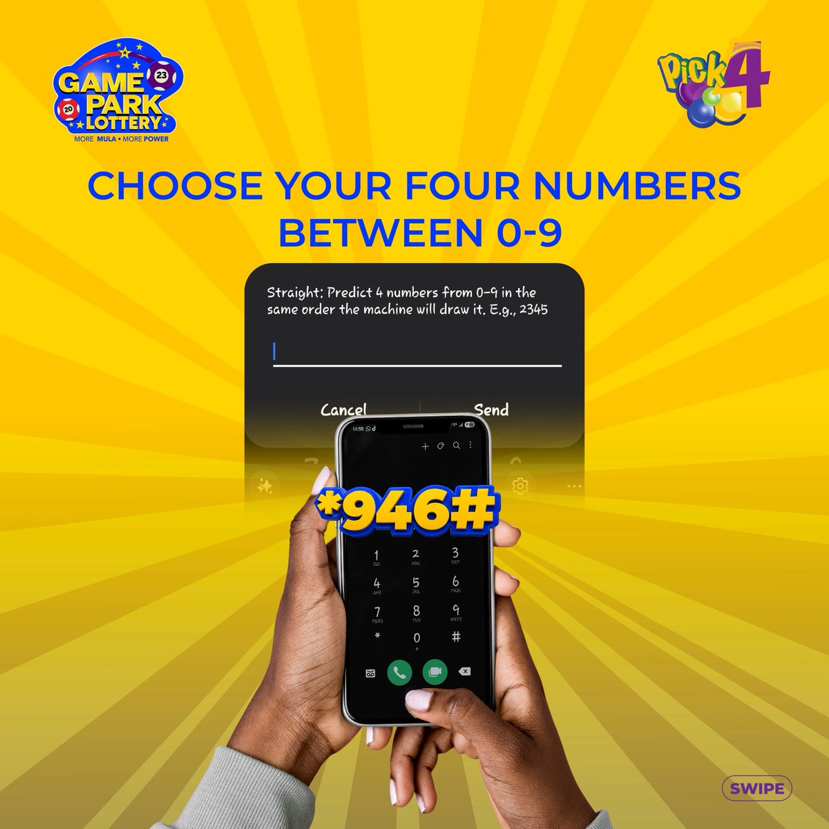 GamePark_GH's tweet photo. Game Park has some mula for you today. 
Dial *946# to follow these steps to play Pick 1.
#pick4 #win #pick4 #Apickigold https://t.co/HYeUWJ8DTc