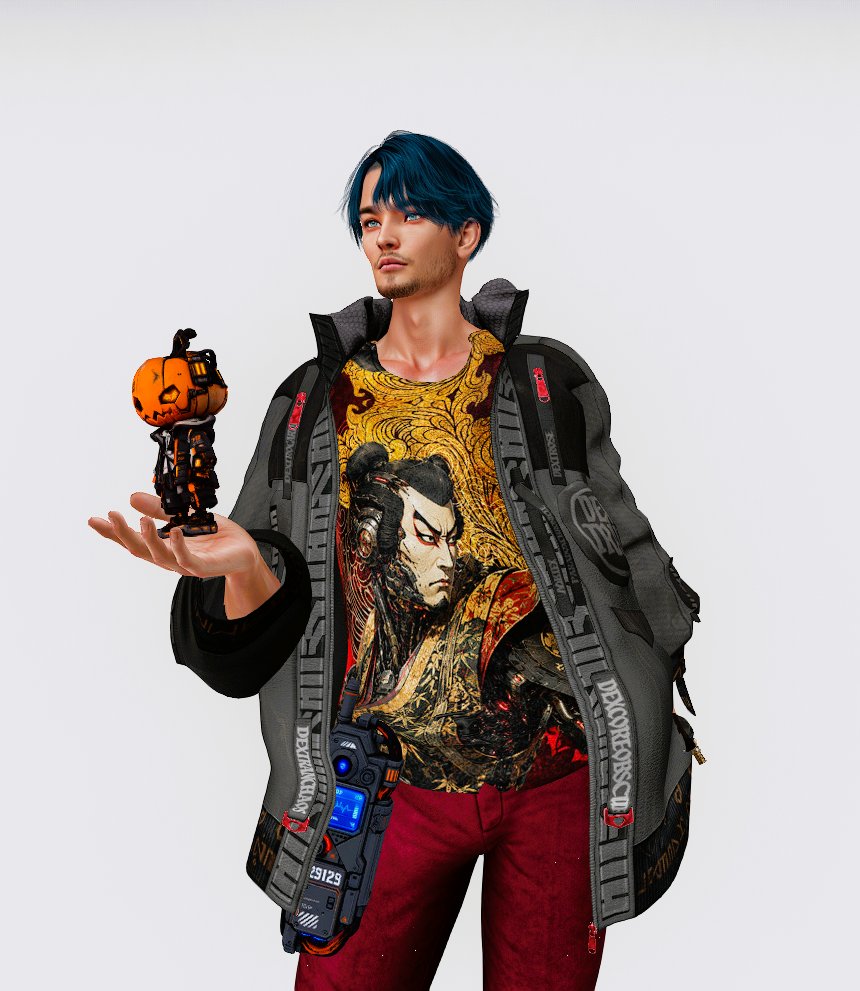 S_Blossoms's tweet photo. what I got at NEO JAPAN. @neojapansl 
[Hair]DURA-B144 @chiaki_dura 
[Skin Arcana] SOU @KaiWirsing 
!129129 CE @129129ran 
!129129 Cyber Pumpkin Boy
!129129**226 Jacket TAKEMURA https://t.co/E6fuywXV4J
