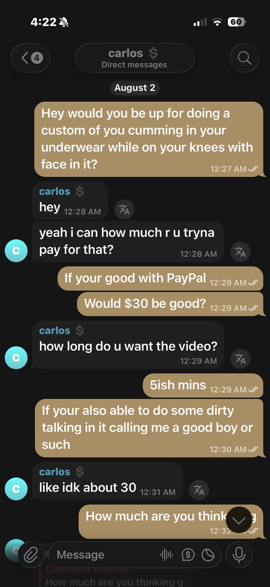 Commonanimal29's tweet photo. User @slightcarlos runs a scam DO NOT BUY FROM HIM after i had made a post exposing him to his X group chat he muted chat and deleted all the screenshots saying “its a misunderstanding” when then calling him out further i was removed from the chat I have not spoken to him since https://t.co/52yNDQdcBL